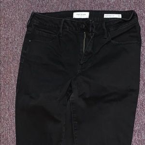 Black denim skinny jeans